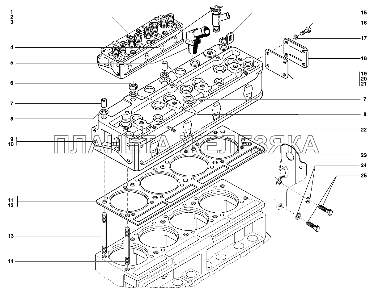 Головка цилиндров двигателя УАЗ-31519
